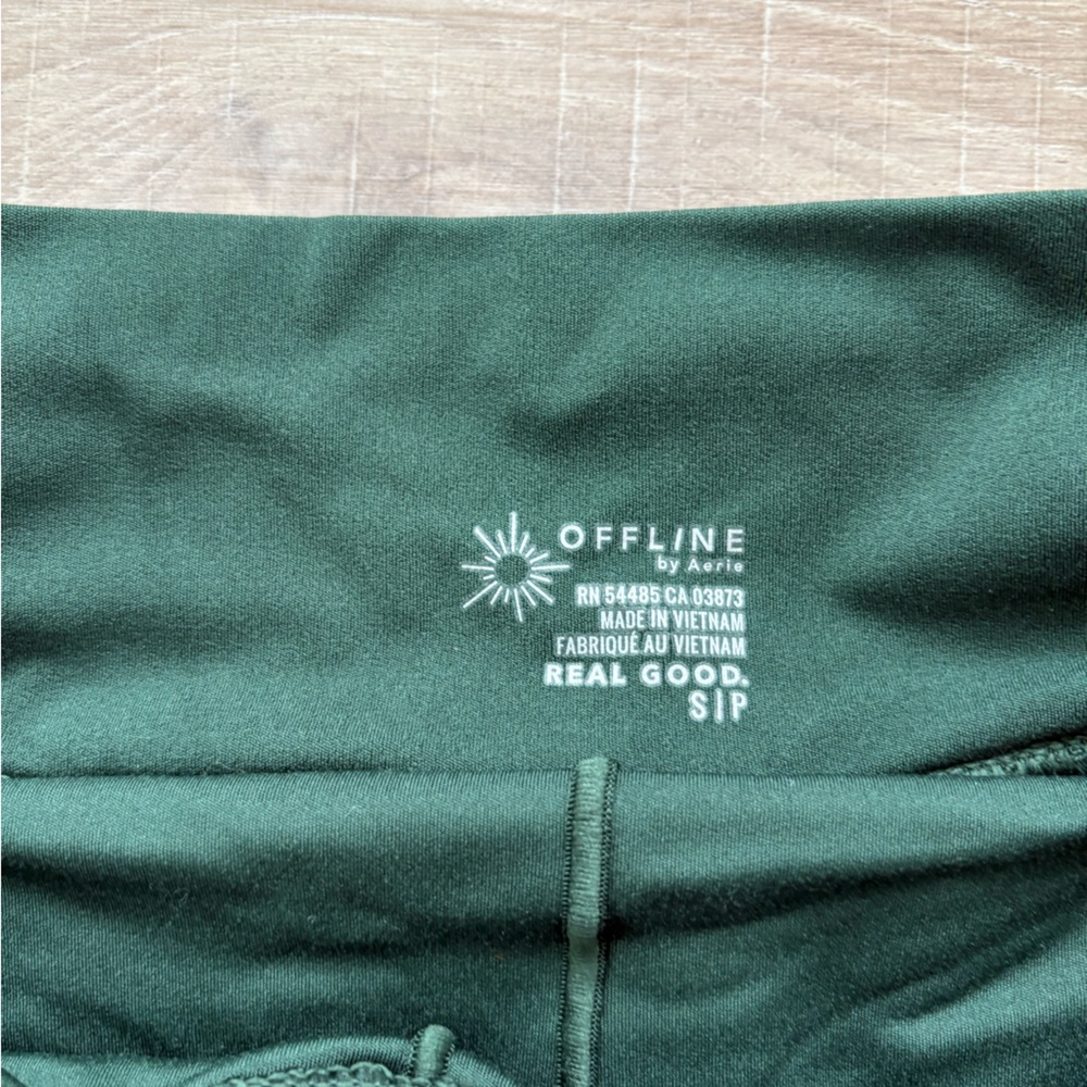 Dark Green Pleated Skirt with White Trim - Picture 6 of 7